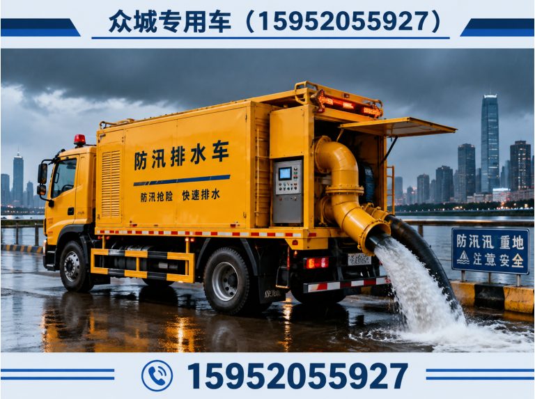 仪征市防汛排水车展示图